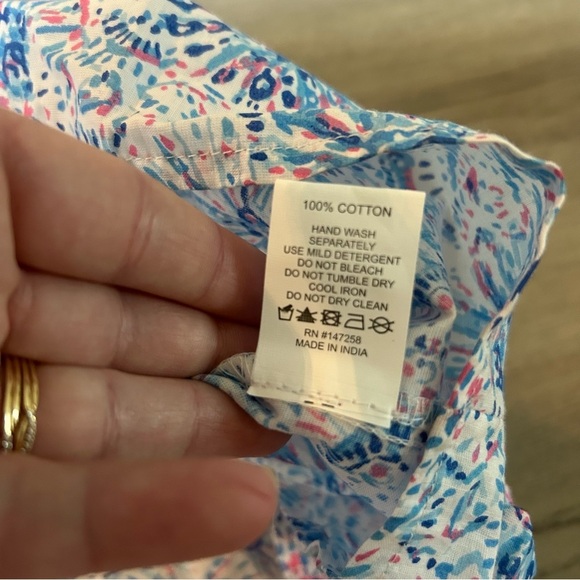 Simply Southern Floral Mdi Dress Ruffle Strap Confetti Sz. XL - Picture 5 of 8